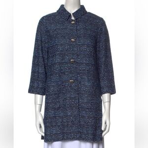 St. John Navy Tweed blazer